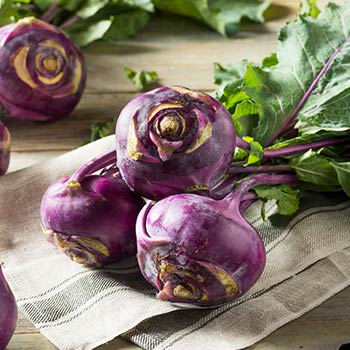 Kohlrabi Kraut