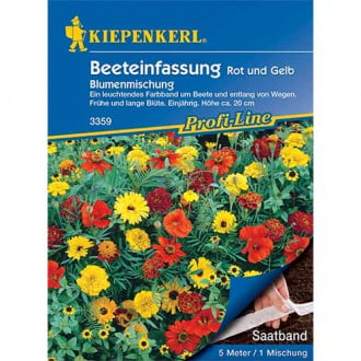 BEETEINFASSUNG, BLUMENMISCHUNG IN ROT UND GELB interface.image 5